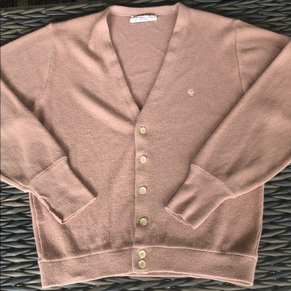 Dior Other - Dior Vintage Camel Color Cardigan Large